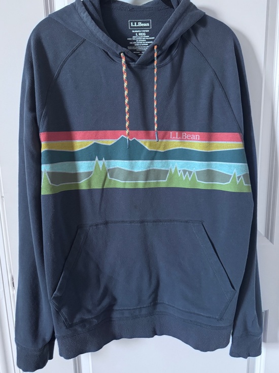 L.L. Bean Other - L.L. Bean Men's Navy Slightly Fitted Comfort Camp Hoodie-Large